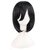 Elegant Hairs  Female Models Medium Length Black Straight Hair Cosplay Wigs for Women(Black,14)