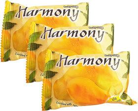 Harmony Mango Fruity Soap - 75g (Pack Of 3)