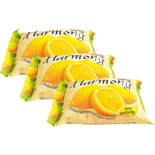 Harmony Lemon Fruity Soap - 75g (Pack Of 3)