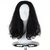 Shaear Hairs  Medium Long Curly Natural Black Cosplay Costume Wig(Black,20)