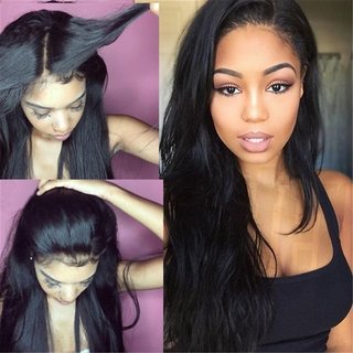 Synthetic Lace Front Wig Big Wave Synthetic Lace Wigs Long Hair Wigs Pre  Plucked Black Lace Front Wigs Body Wave Synthetic Wigs Natural Wave Lace  Frontal Wigs for Ladies Black Wigs with