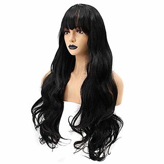 Buy Shaear Hairs synthetic Natural Looking Long curly wavy with