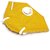 Samurai Anti-Pollution N95 Washable Mask with Respirator, Dust Protection Capacity, 5 Layered Mask, Yellow (Pack of 3)