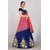 Saadhvi Blue Silk Embroidered Lehenga Choli