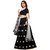 Saadhvi Black Art Silk Embroidered Lehenga Choli