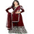 Saadhvi Maroon Raw Silk Embroidered Lehenga Choli