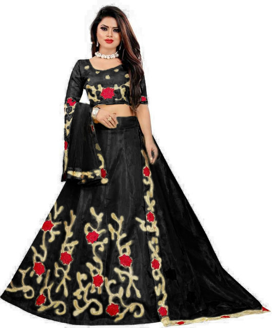 Buy F Plus Fashion Green Color Heavy Embroidered Women's Wedding Wear Semi  Stitched Lehenga Choli . Online @ ₹729 from ShopClues