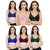 Daily Wear Hosiery Non-Padded Bra (Pack of 6)