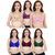 Daily Wear Hosiery Non-Padded Bra (Pack of 6)