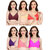 Daily Wear Hosiery Non-Padded Bra (Pack of 6)