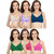 Daily Wear Hosiery Non-Padded Bra (Pack of 6)