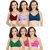 Daily Wear Hosiery Non-Padded Bra (Pack of 6)