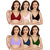 Daily Wear Hosiery Non-Padded Bra (Pack of 6)