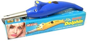 love4ride 2 in 1 Electronic Plastic Dolphin Gas Lighter Smart with LED Torch