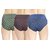 Women's Bikini Multicolor Panty  (Pack of 3 color  design may differ)