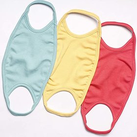 Soft 100 Cotton Face Mask Pack of 3