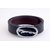 Samm And Moody PU Leather Reversible Belt with Silver-Tone Round Jaguaar Buckle For Men (Cut to fit Size 28 to 36)