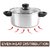 Cello Steelox Induction Compatible Stainless Steel Casserole/Handi Set of 3 with Glass Lid, Capacity -1 LTR, 2 LTR  3 L