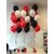 happy birthdayHD Metallic Finish Balloons for Birthday / Anniversary Party Decoration ( Red, White, Black ) Pack of 50