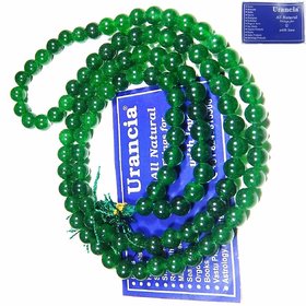 Urancia Green Gemstone Jade Hara Gem stone Hakik Agate Japa Beads Mala Rosary 1Pcs