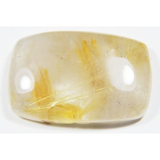                       Urancia Golden Rutilated Quartz Sagenite Venus-Hair Stone with Golden Line 32.7Cts FOR RING  Pendant                                              