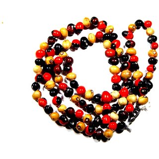                       Urancia Rare Lal, Safed, Kala Gunja Mala for Home Puja 108 beads                                              
