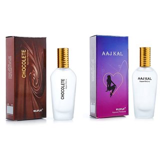                       Wildplay Cobo 25ml Chocolete, 25ml Aajkal Spray Perfumes                                              
