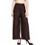 Uner Solid Chocolate colour regular fit palazzo pant