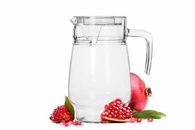Fancy craft Crystal Clear Glass Water Jug  1 Jug (1.5 L) - Ideal for Juice, Iced