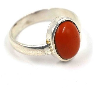 Silver coral ring deals