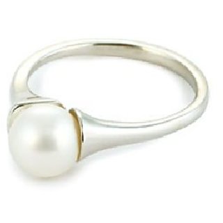                       Moti stone ring natural & original gemstone pearl silver ring 6.25 ratti for unisex                                              