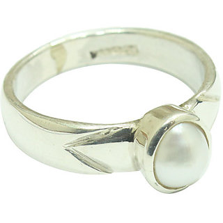                       pearl stone ring natural  original gemstone Moti silver ring 5.25 carat beautiful ring for unisex                                              