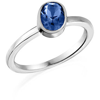                      blue sapphire ring original  certified gemstone shanipriya silver ring for unsiex by CEYLONMINE                                              