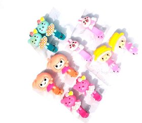 Unique Cute Cartoon Claw Clips For Baby Girls Hairpins Hair tie Hair Claws Clips (Set Of 5 Pairs) Brand Unique