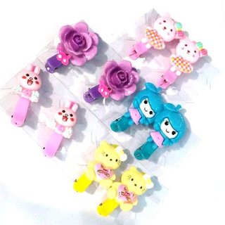 Unique Cute Cartoon Character Claw Clips For Baby Girls (Set Of 5 Pairs)