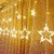 Pack Of 1 LED Plastic Star Curtain String Electric Lights with 8 Modes Hanging Decorative Lights For Diwali