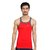 JET LYCOT Men's 100 Combed Cotton Rib Fabric Acrobat Gym Vest Pack of 5
