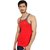 JET LYCOT Men's 100 Combed Cotton Rib Fabric Acrobat Gym Vest Pack of 5