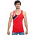 JET LYCOT Men's 100 Combed Cotton Rib Fabric Flame Gym Vest Pack of 5
