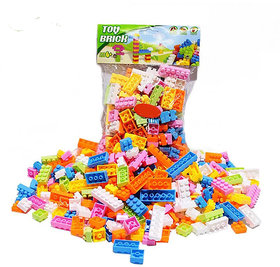 Building and Construction Block Set More Bricks Shapes, Interlocking Connection Educational Toy for Kids