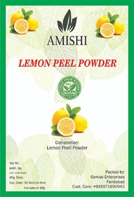 Amishi 100 Natural, Organic Face Cleanser Powder Lemon Peel, 100gm