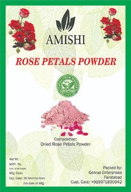 Amishi 100 Organic Rose Petals Powder, 100gm
