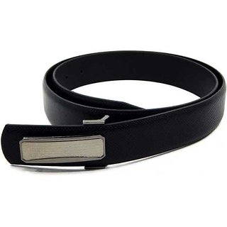 Samm and Moody Formal Spanish Leather Black Belt For Men (One Size fits upto 30 to 36)