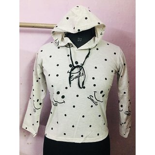 grey sweatshirt crop top