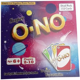 Super O-NO CARD GAME PACK OF 2 (Multicolor)