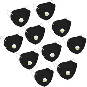 Status N95 Mask With Respirator Black Pack Of 10