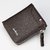 Baellerry Leather Wallet Zip ID Card Brown