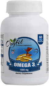 Orgfit Fish Oil 1000mg (180mg EPA, 120mg DHA, 700mg Other Fatty Acids) - 60 Capsules