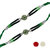 Kartik Designer Rakhi for Bhaiya  Bhabhi Set of piece 2 with Roli  Chawal (Made in India).