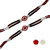 Kartik Designer Rakhi for Bhaiya  Bhabhi Set of piece 2 with Roli  Chawal (Made in India) .
